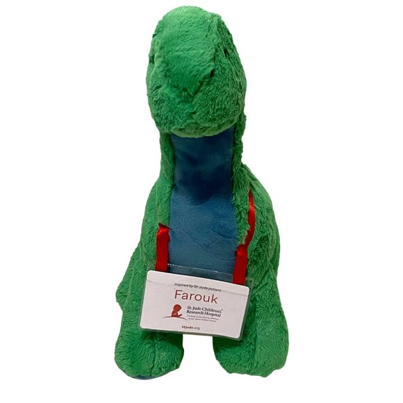 St Jude Dinosaur Plush 13" Standing Green Child Patient Designed Stuffed Animal - Picture 2 of 9
